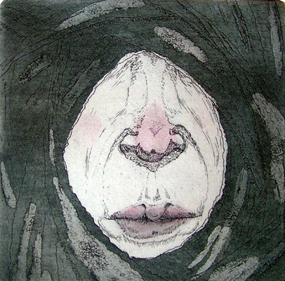 Seppo Alanissi - untitled etching & aquatint 10 * 10 cm