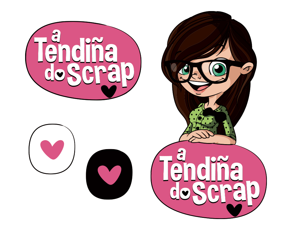 Pache Stage - Diseño de logotipo para a Tendiña do Scrap