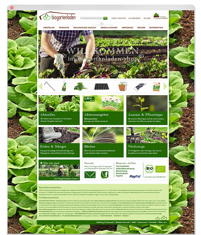 Lorem Ypsum - Biogartenladen Über: Biologisches Gartenzubehör, Pflanzsamen, Werkzeuge, Onlineshop Layout|Struktur|Reinzeichnung http://www.biogartenladen.de/