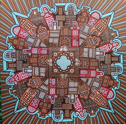 LyubaS Art - Amsterdam 50x50 cm
