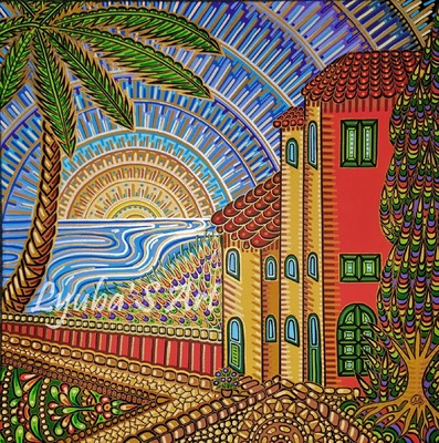LyubaS Art - La Côte 50 x 50 cm