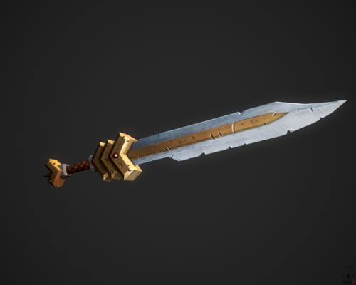 Art of Simon Rozner - Weapon Set: Blade of the Wall - Painted Fantasy Weapons Concept