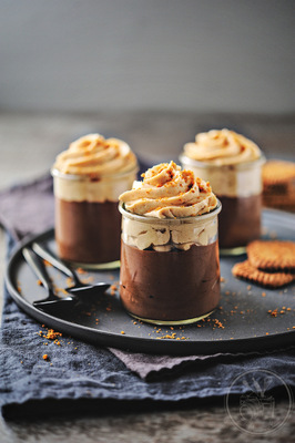 Sylvie Aït-ali - Mousse chocolat et chantilly de spéculos