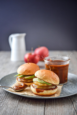 Sylvie Aït-ali - Burger sucré, pomme et caramel