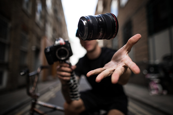 David Wallace Shoots Photographer - Watch that lens