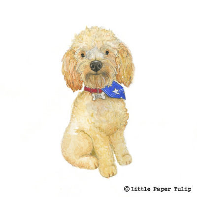 Little Paper Tulip - Nicola gave this portrait of lovely Bea to her Husband on their Wedding Anniversary.