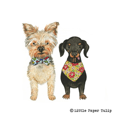 Little Paper Tulip - How adorable is Winnie and Archie? These were painted for Chloe.