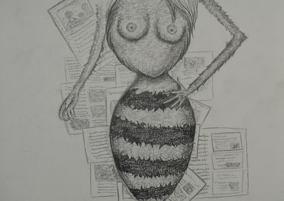 Create and Grow-Portfolio - Making of-wasp waist idea.