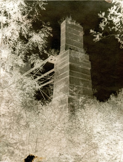 Paper , Shadows and Light. - THe Dietzsch kiln at Betchworth. Samuel Buckles process Calotype. Calotype and a print in a day.It can be done but it is a full 14 hours from start to finish to make them archivally fixed with perfect light. it is amazing how the time flies by , but setting up the dark room , weighing chemicals , coating the paper , getting to and from the scene , exposing the calotype , developing the calotype , washing , fixing , washing , drying and then repeating most of the above all eat up time.