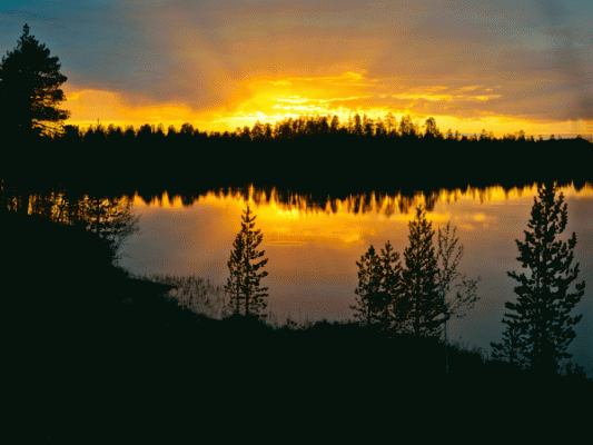 Nordlys Foto - BGL13_7853. Inari, 28.5.2013.