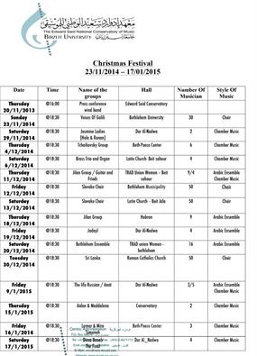 Bethlehem Development Foundation - The Christmas Festivals