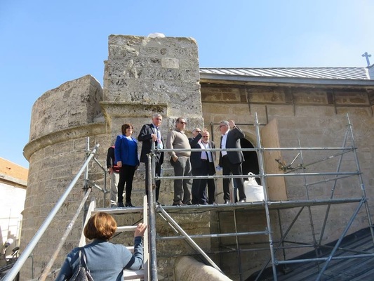 Bethlehem Development Foundation - Dr. Nabil Qaddumi Visit to Nativity Church