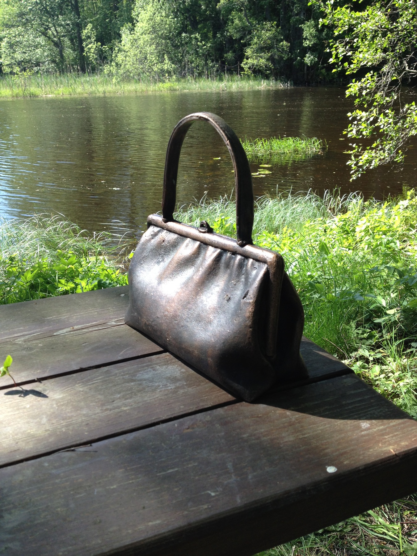 www.lenaflodman.com - Archaeological Find 12, bronze 2013 Placed in Ängelsbergs skulpturpark 7 June-28 September 2014