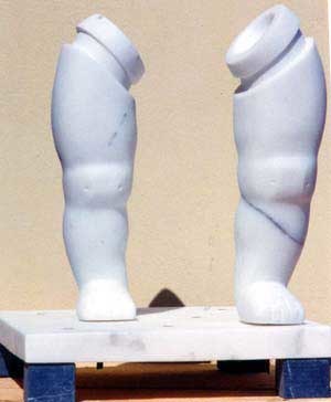 www.lenaflodman.com - Ben-spel vit marmor 1995