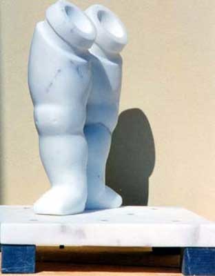www.lenaflodman.com - Ben-spel vit marmor 1995