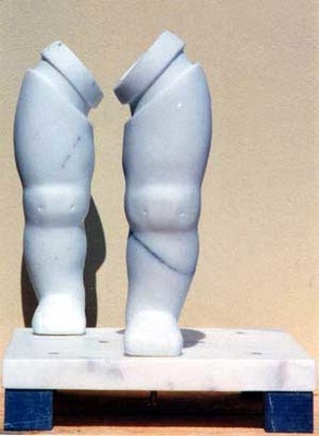 www.lenaflodman.com - Ben-spel vit marmor 1995