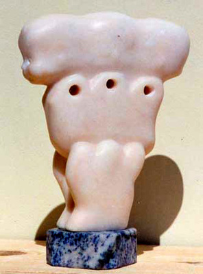 www.lenaflodman.com - Wobbling rosa marmor + blå granit 1995