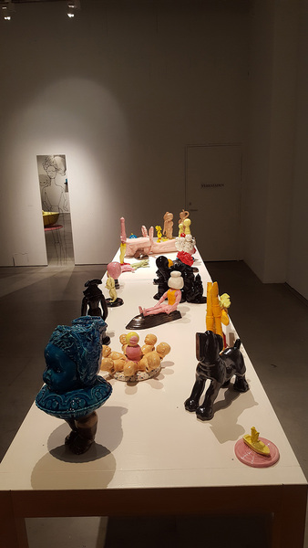 www.lenaflodman.com - Monster Nacka konsthall på Dieselverkstaden 2017