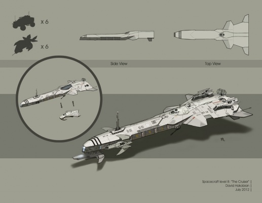 David Hakobian: Illustration & Concept Art - Spacecraft level 8