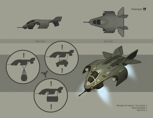 David Hakobian: Illustration & Concept Art - Planetary Air Vehicle