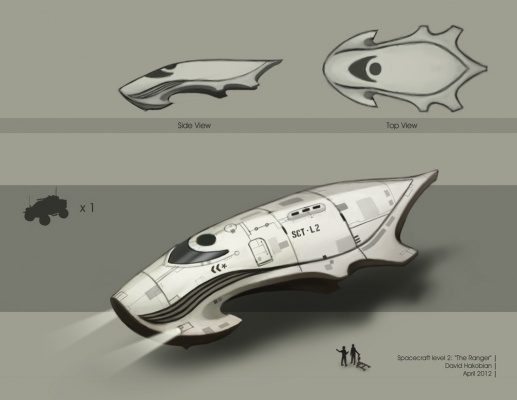 David Hakobian: Illustration & Concept Art - Spacecraft level 2