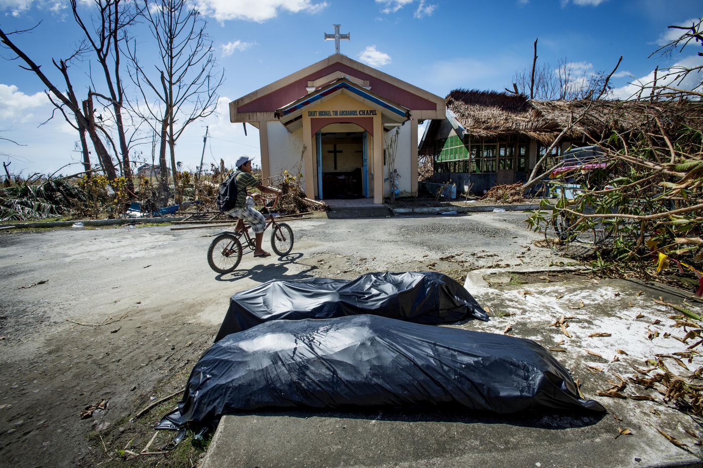 John T. Pedersen Photography - 2013 They did not survive Bodybags outside Saint Michael The Archangel Chapel