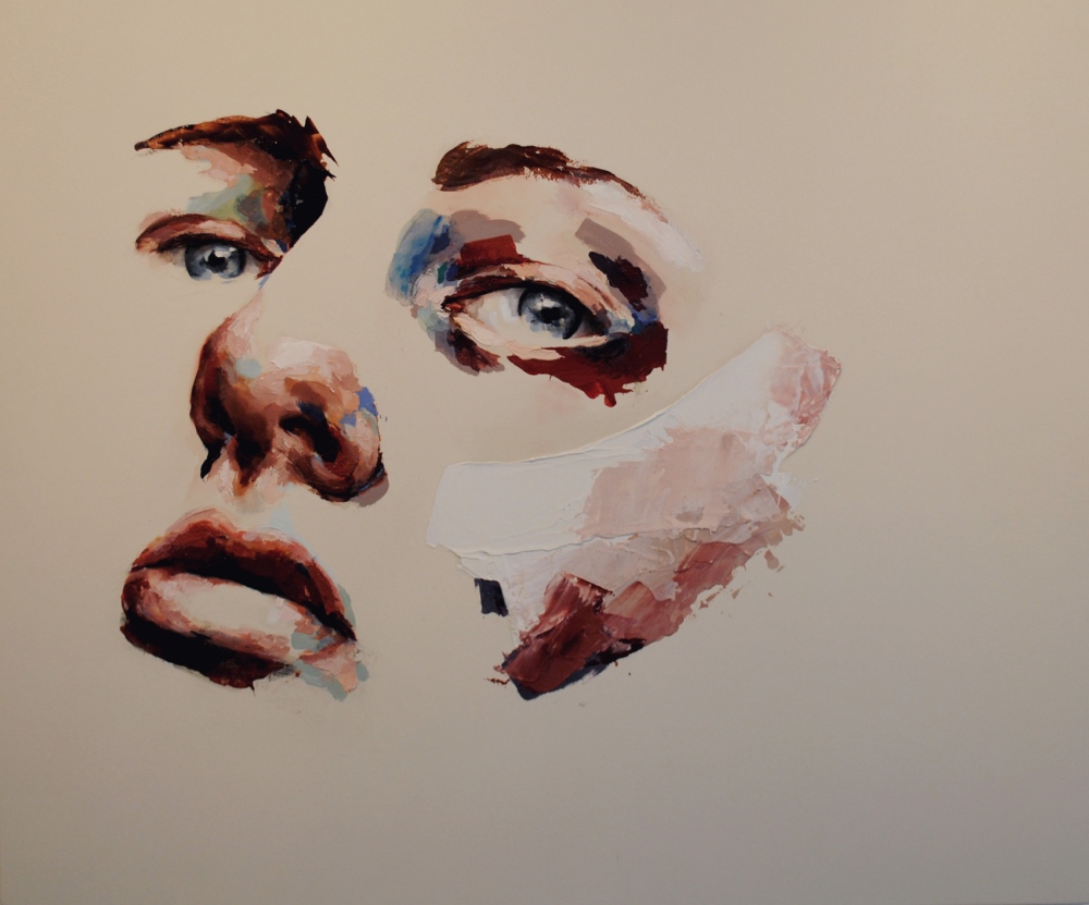 Morag Cullens - * SOLD * Self,36 x 30, Oil and mixed media on board.