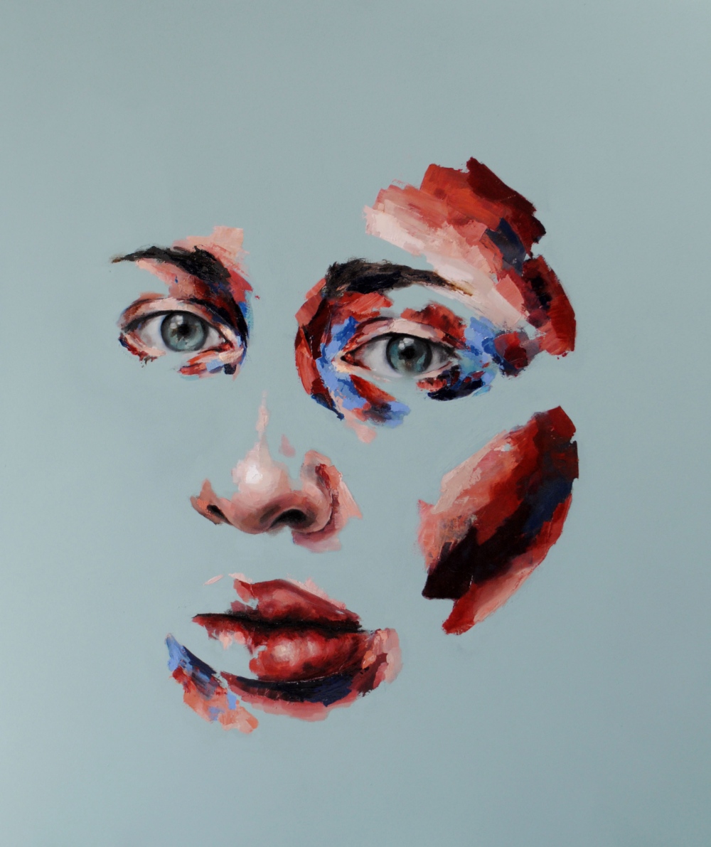 Morag Cullens - Isabel, Oil and mixed media on canvas.