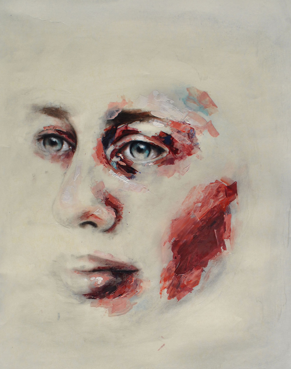 Morag Cullens - * SOLD * Isabel on paper, Oil on paper.