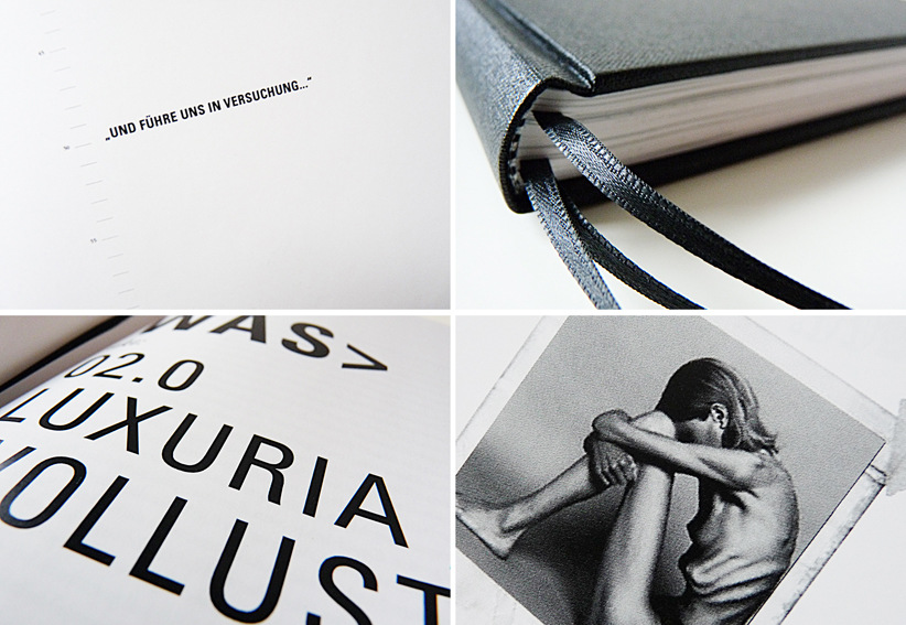 maria gontschar - DESIRE, LUST & SIN | Buchgestaltung black is not sad - black is poetic