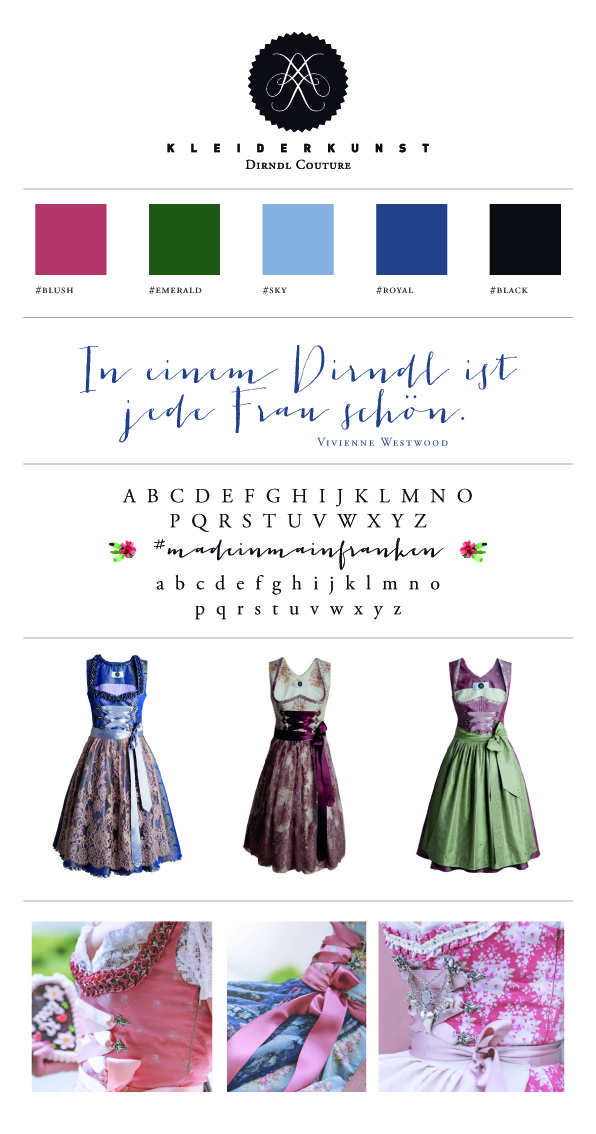 maria gontschar - Corporate Design | Branding Dirndl Couture Kleiderkunst Couture www.kleiderkunst-couture.de