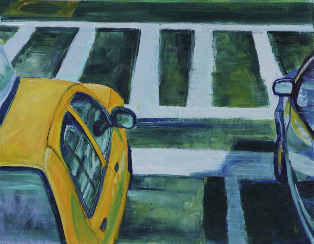 // Bruno Truyts // visual artist // - Yellow cab NY - 40 X 50 cm - Acryl & oil on board - 2013