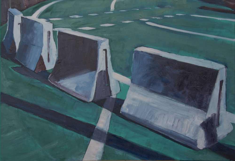 // Bruno Truyts // visual artist // - Intersection - 70 X 100 cm - Acryl & oil on canvas