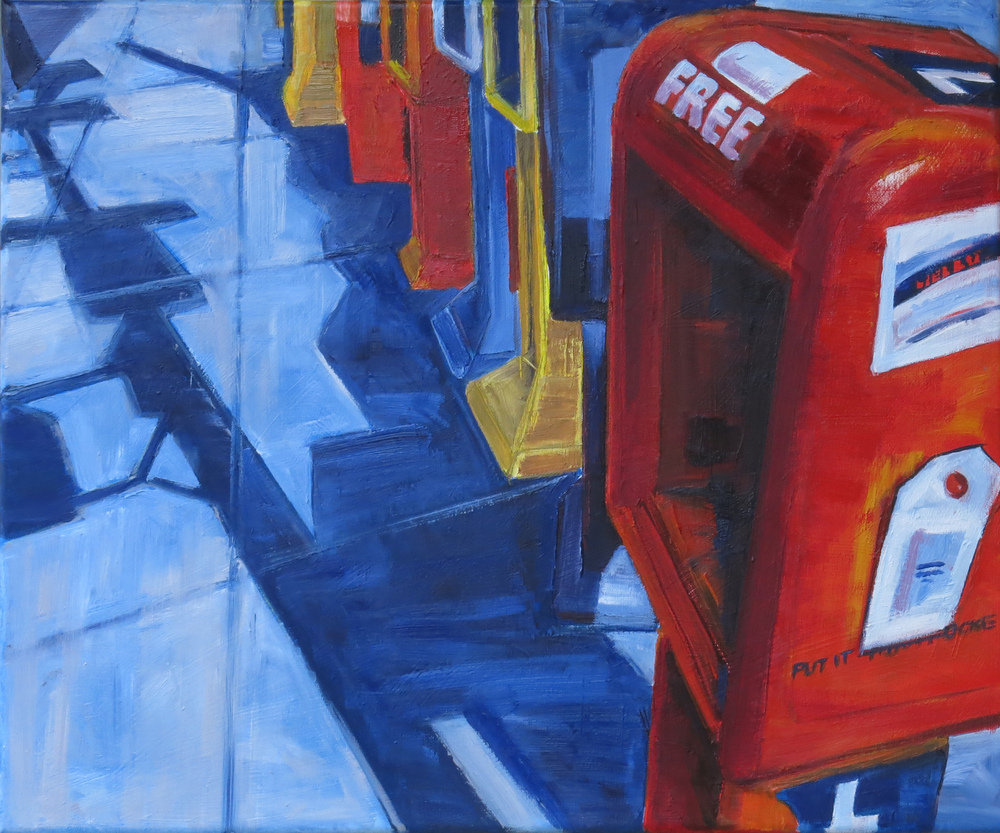 // Bruno Truyts // visual artist // - Free newspaper NY - 50 X 60 cm - Acryl & oil on canvas - 2013
