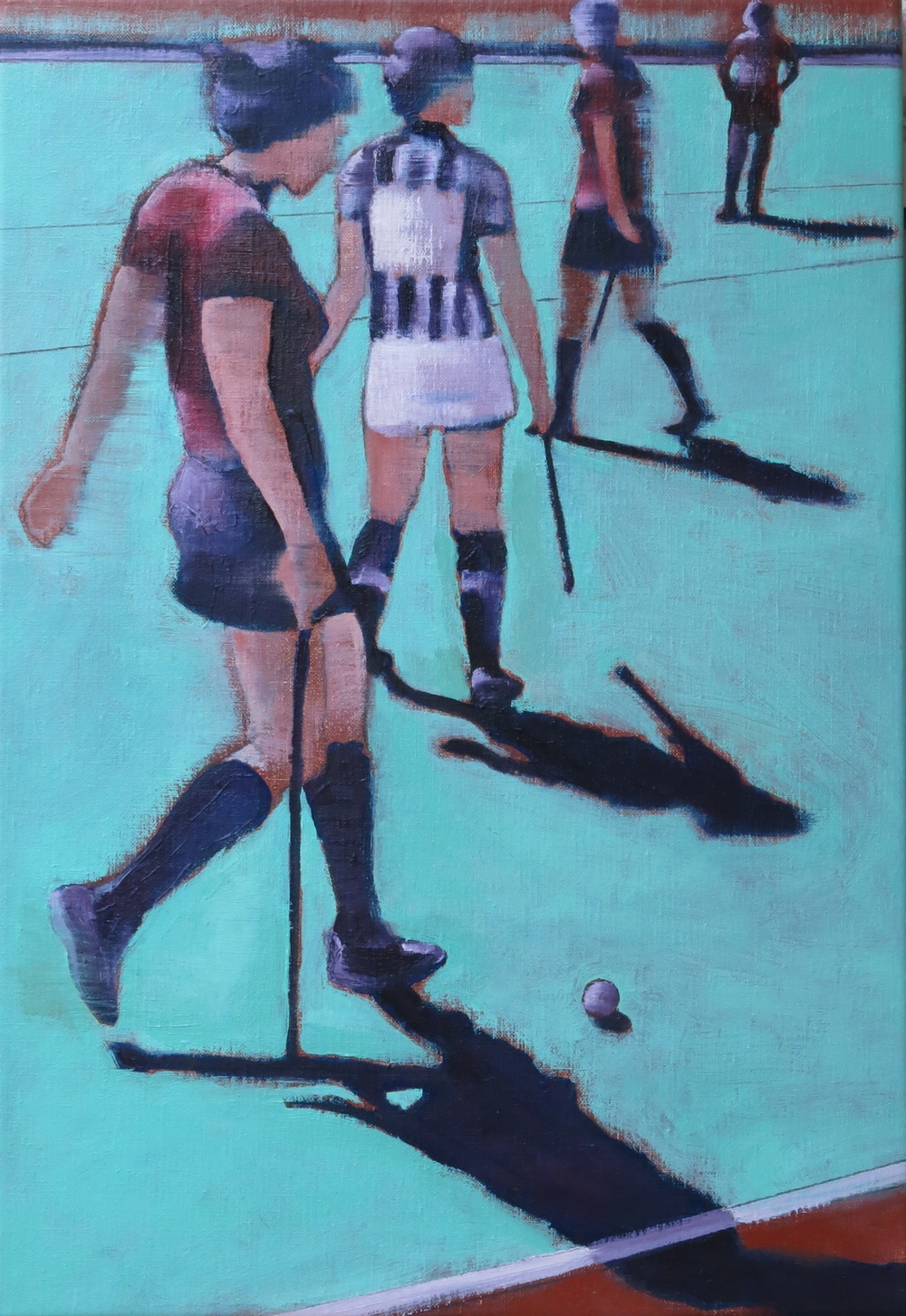 // Bruno Truyts // visual artist // - Hockey girls - 61 X 42 cm - Acryl & oil on canvas - 2013