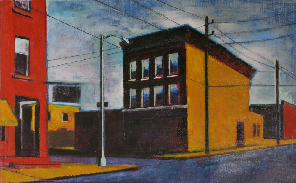 // Bruno Truyts // visual artist // - Red Hook Brooklyn NY 2 - 41 X 66 cm - Acryl & oil on canvas - 2014