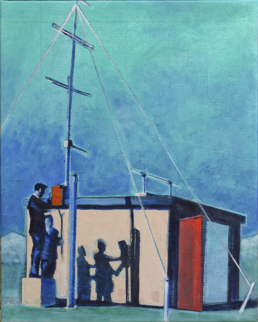 // Bruno Truyts // visual artist // - Different times. Technologie - 75 X 59 cm - Acryl & oil on linnen - 2015