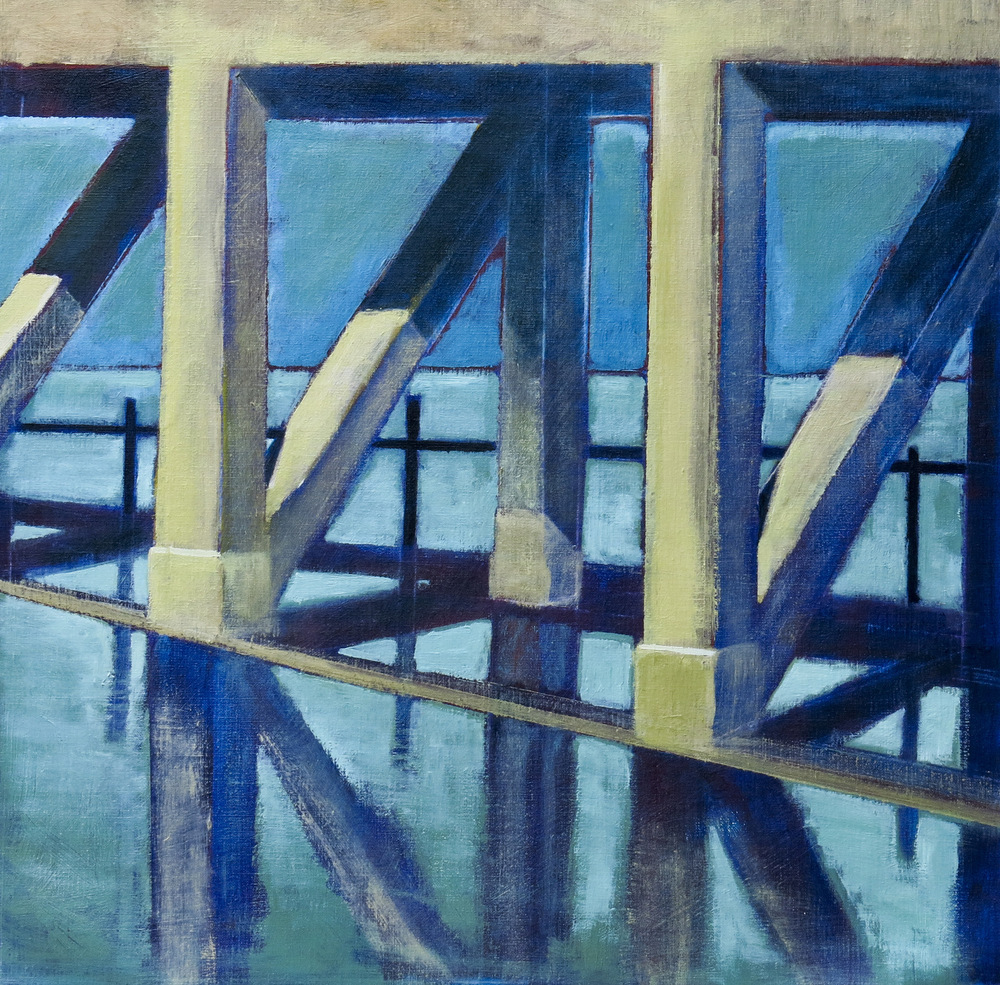 // Bruno Truyts // visual artist // - Bridge - 60 X 60 cm - Acryl & oil on linnen - 2015