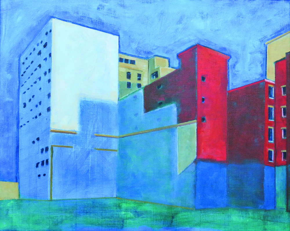 // Bruno Truyts // visual artist // - Pelikaanstraat #1 Antwerpen - 85 X 68 cm - Acryl & oil on canvas - 2014