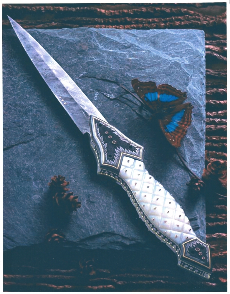 The Art of Van Barnett - Impact - 11 inch folding dagger, 2000