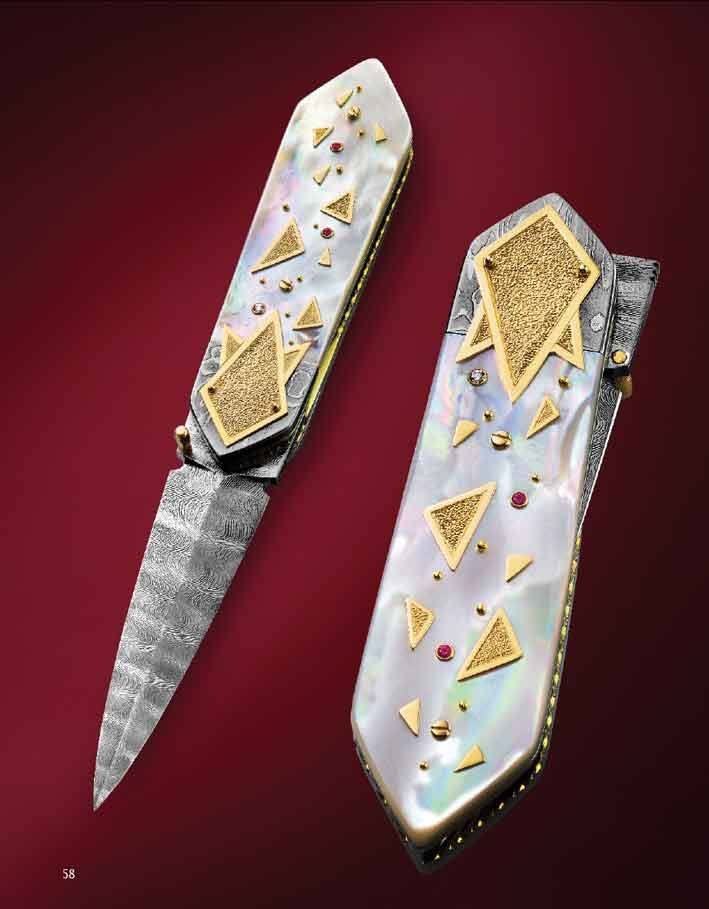 The Art of Van Barnett - One of a set of two. They were made for our book. I made my version, and Dellana made hers, the only set of knives we have ever made.