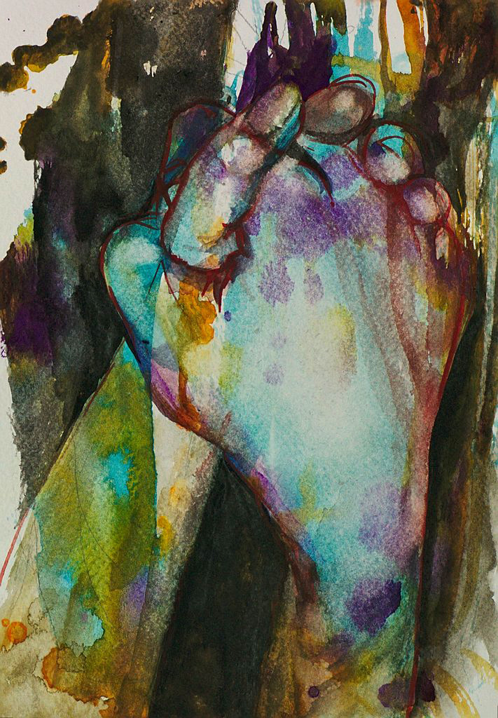 Manami Takamatsu - die Körpertemperatur 2013, Wasserfarbe auf Papier, 25×17,5cm