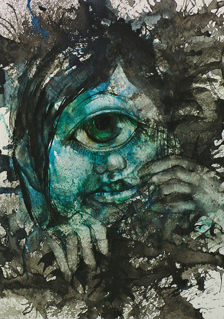 Manami Takamatsu - das Gepränge 2013, Wasserfarbe auf Papier, 29,5×21cm