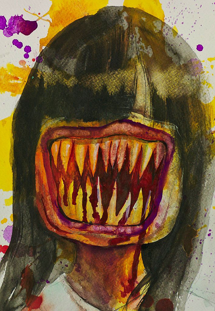 Manami Takamatsu - der Tag der Routine 2013, Wasserfarbe auf Papier, 25×17,5cm