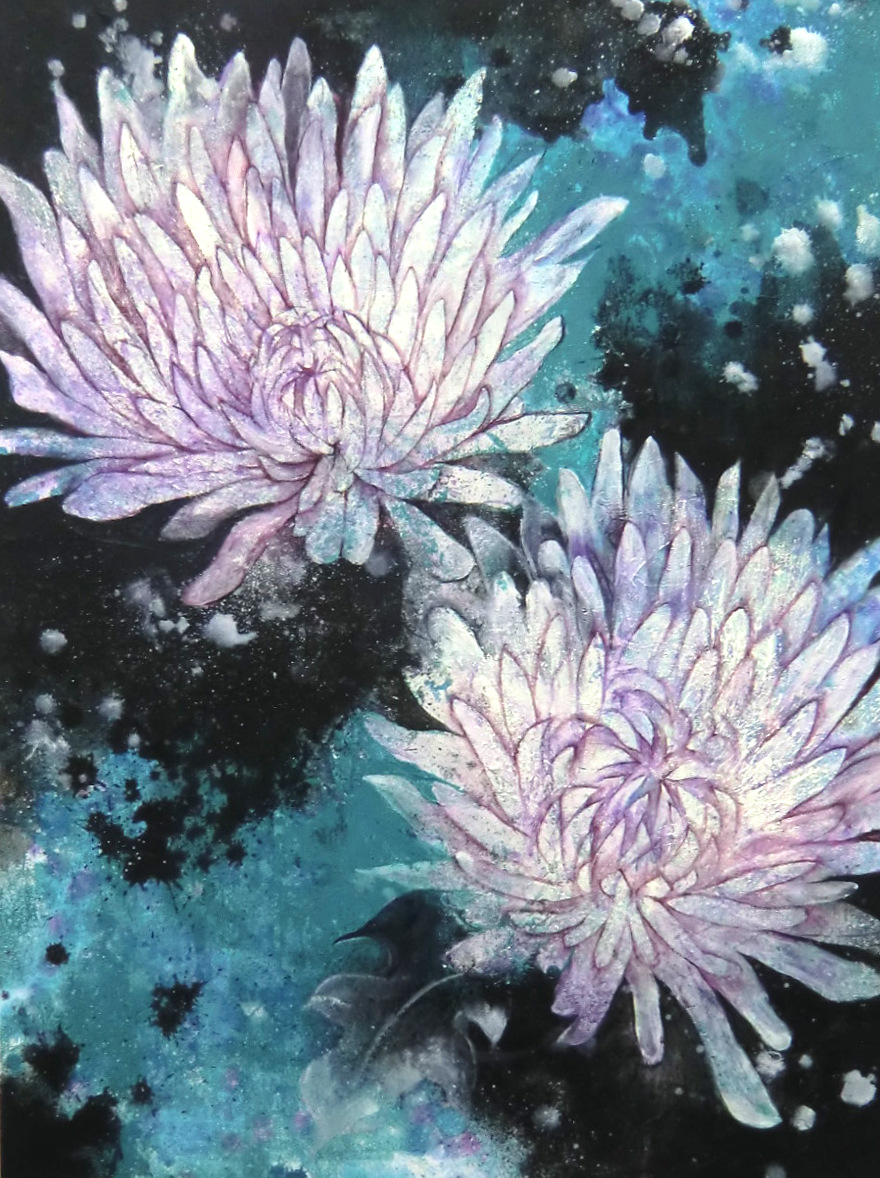 Manami Takamatsu - der Schein 2016, Ölfarbe auf Leinwand, 80x60cm