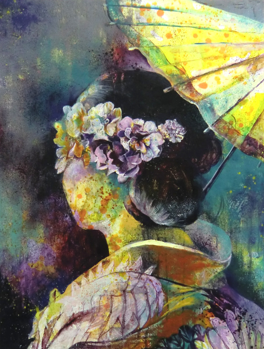 Manami Takamatsu - Licht und Schatten 2016, Ölfarbe auf Leinwand, 80x60cm