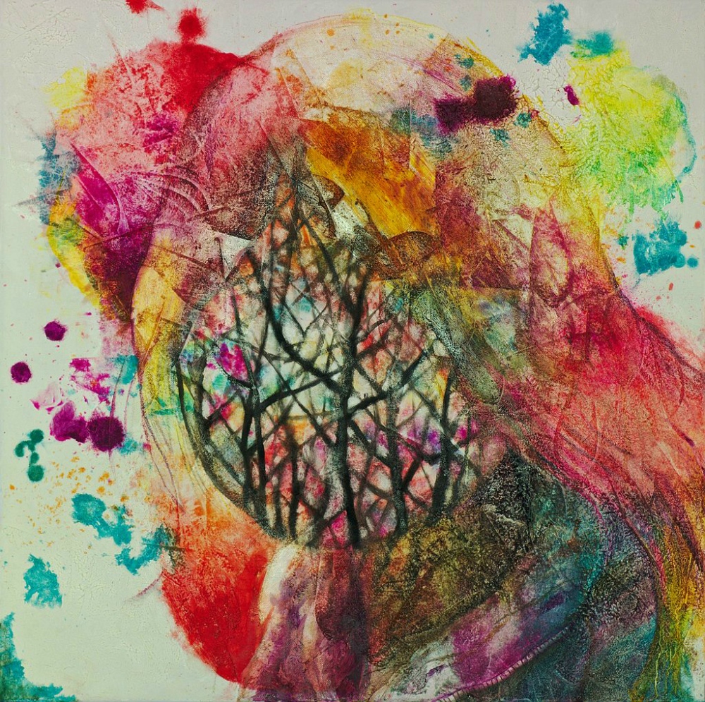 Manami Takamatsu - die Luft des Winters 2013, Ölfarbe auf Leinwand, 60×60cm