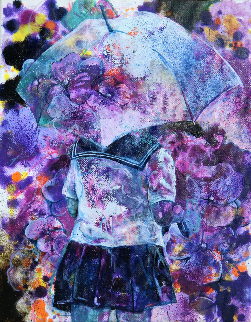 Manami Takamatsu - Ich liebe die Liebe. 2015, Ölfarbe auf Leinwand, 30×24cm
