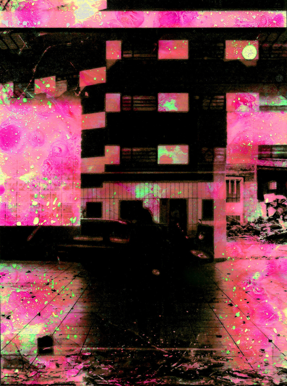 Manami Takamatsu - Blitz/ flash, 2017, Mixed Media, 297x210mm