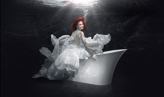 Dubai Photographer underwater, fashion, commercial, corporate, wedding - Marmorin Advertising Campaign model Krysia Ksiezyk